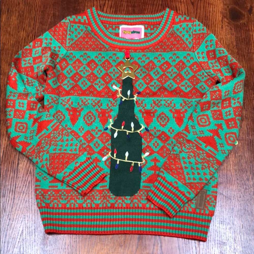 Tipsy Elves beer bottle Xmas tree w/ Bottle opener